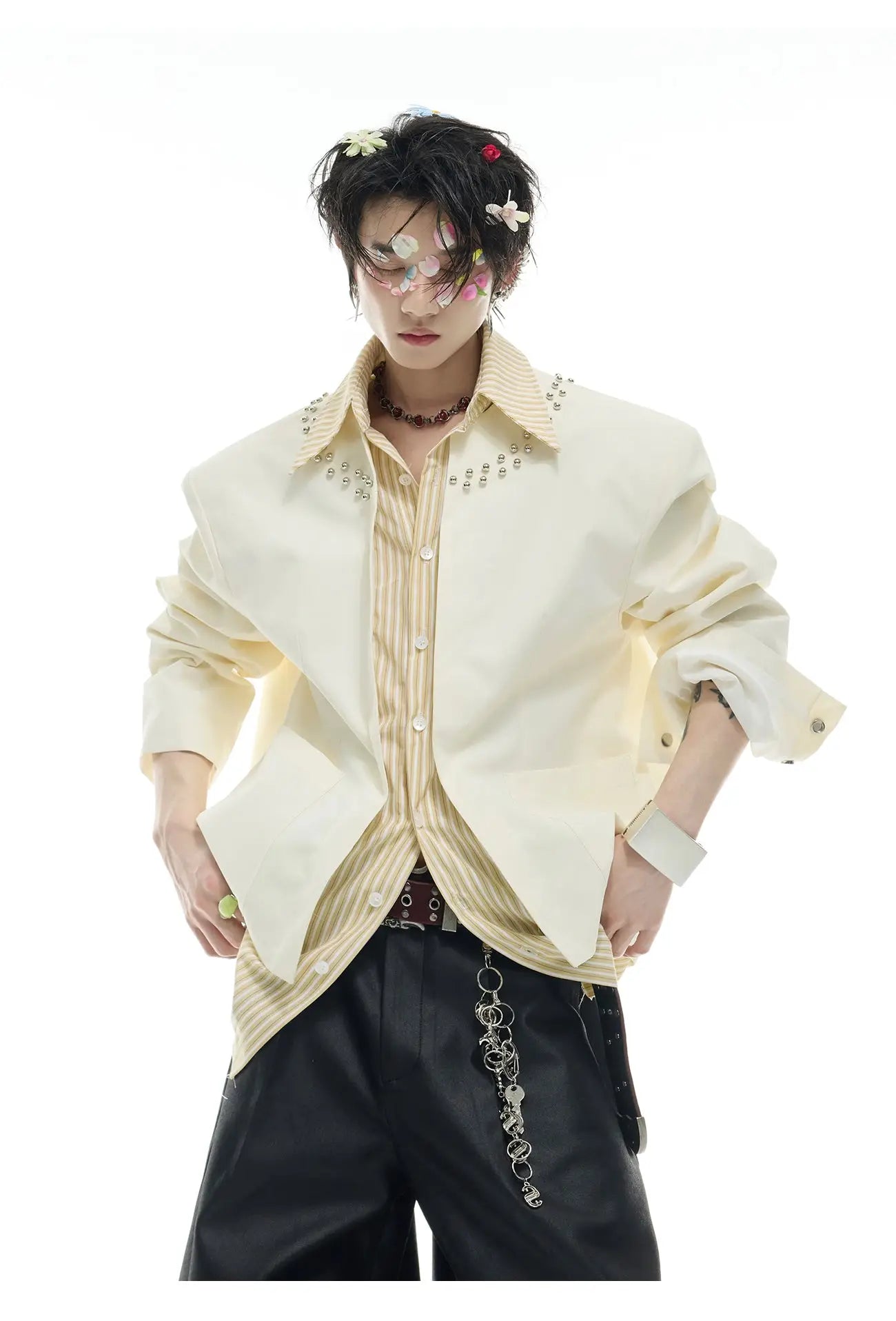 Opium Studded Collar Blazer - Fuga Studios