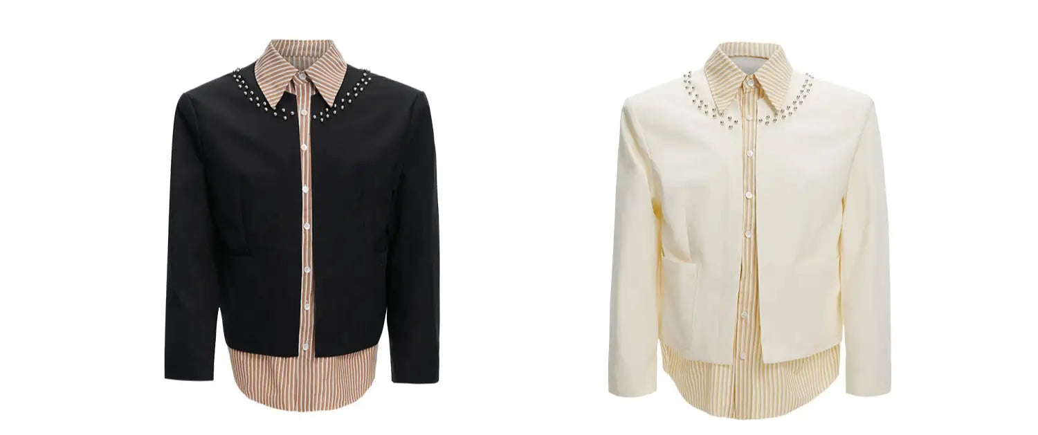 Opium Studded Collar Blazer - Fuga Studios