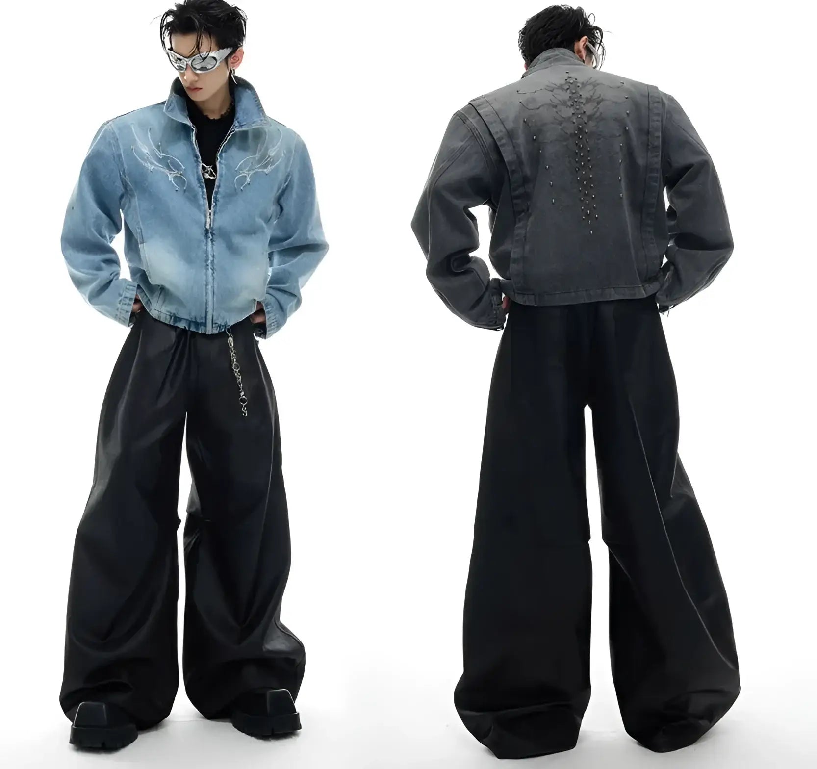 Opium Studded Denim Jacket - Fuga Studios