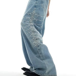 Opium Studded Wide-Leg Jeans - Fuga Studios