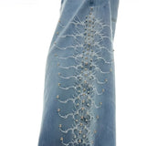 Opium Studded Wide-Leg Jeans - Fuga Studios