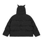 Streetwear Devil Horns Puffer Jacket - Fuga Studios