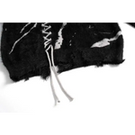 Streetwear Knotted Splash Turtleneck Sweater - Fuga Studios