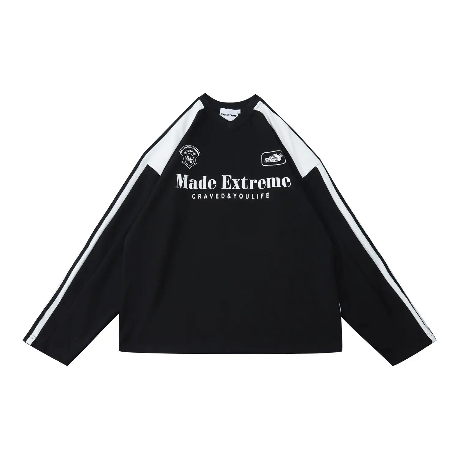 Streetwear Made Extreme 3 Stripes Sweater - Fuga Studios