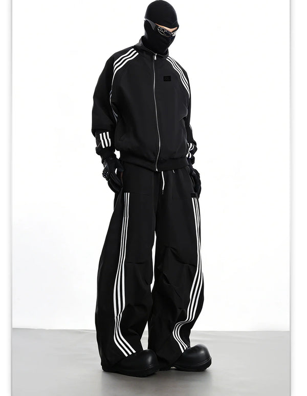 Streetwear Side-Stripe Track Set - Fuga Studios
