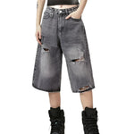 Streetwear Unisex Ripped Shorts - Fuga Studios