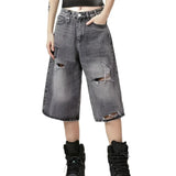Streetwear Unisex Ripped Shorts - Fuga Studios