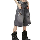 Streetwear Unisex Ripped Shorts - Fuga Studios