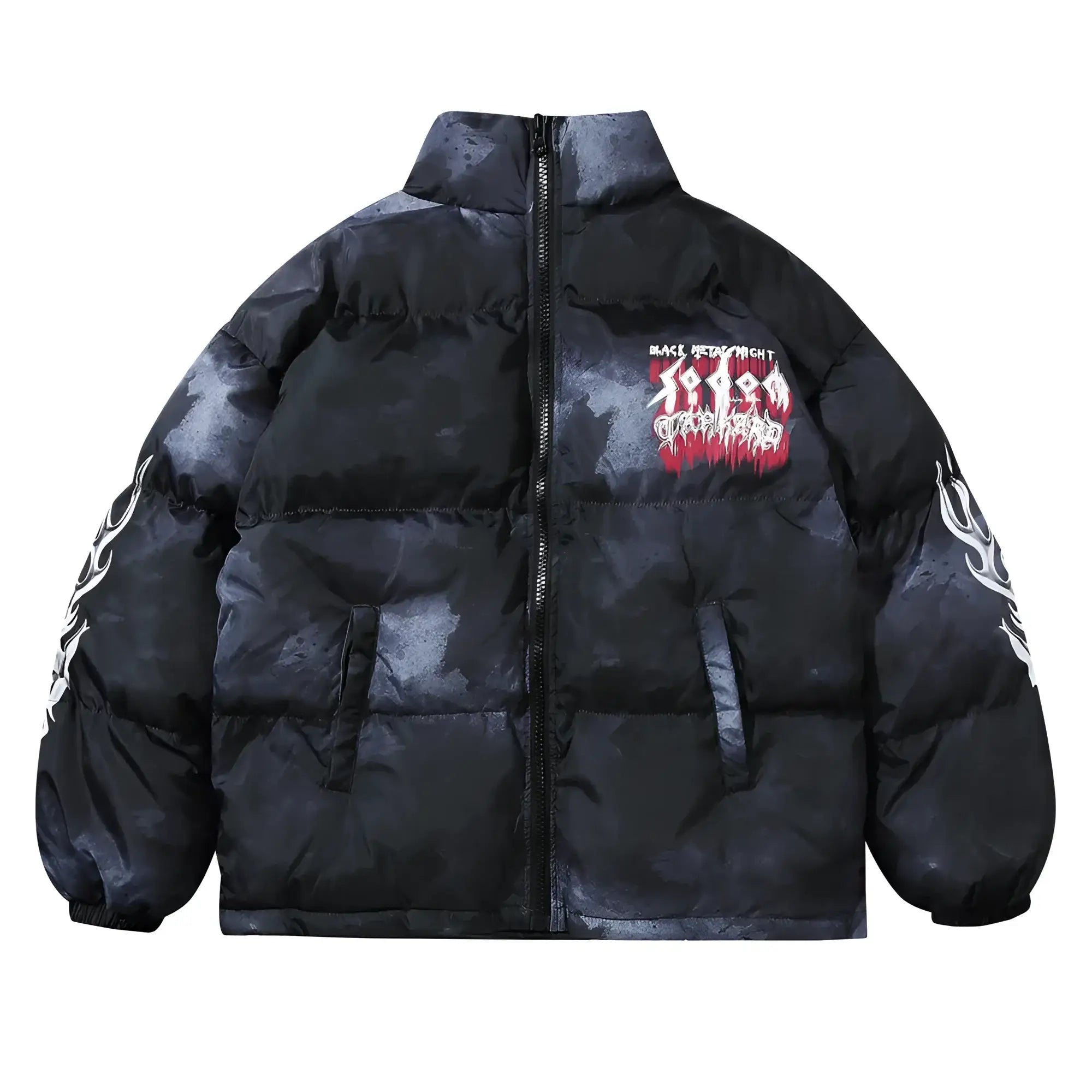 Streetwear Vancarhell Death Metal Puffer Jacket - Fuga
