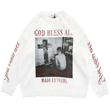 Streetwear Vancarhell God Bless all Sweater - Fuga Studios
