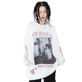 Streetwear Vancarhell God Bless all Sweater - Fuga Studios
