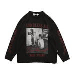 Streetwear Vancarhell God Bless all Sweater - Fuga Studios