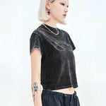 Streetwear Washed Crop Top - Fuga Studios