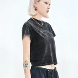 Streetwear Washed Crop Top - Fuga Studios