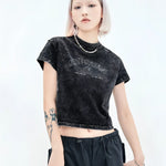 Streetwear Washed Crop Top - Fuga Studios