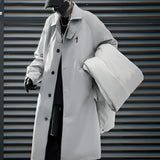Techwear Cypher Detachable Two-Piece Trench Coat - Fuga