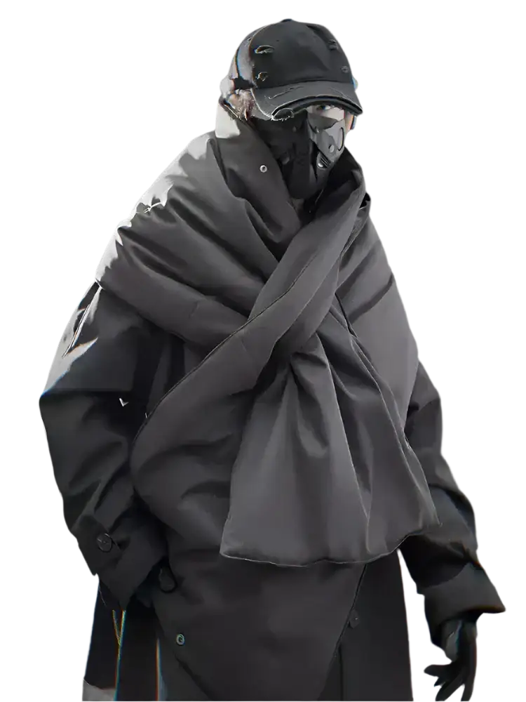 Techwear Cypher Detachable Two-Piece Trench Coat - Fuga
