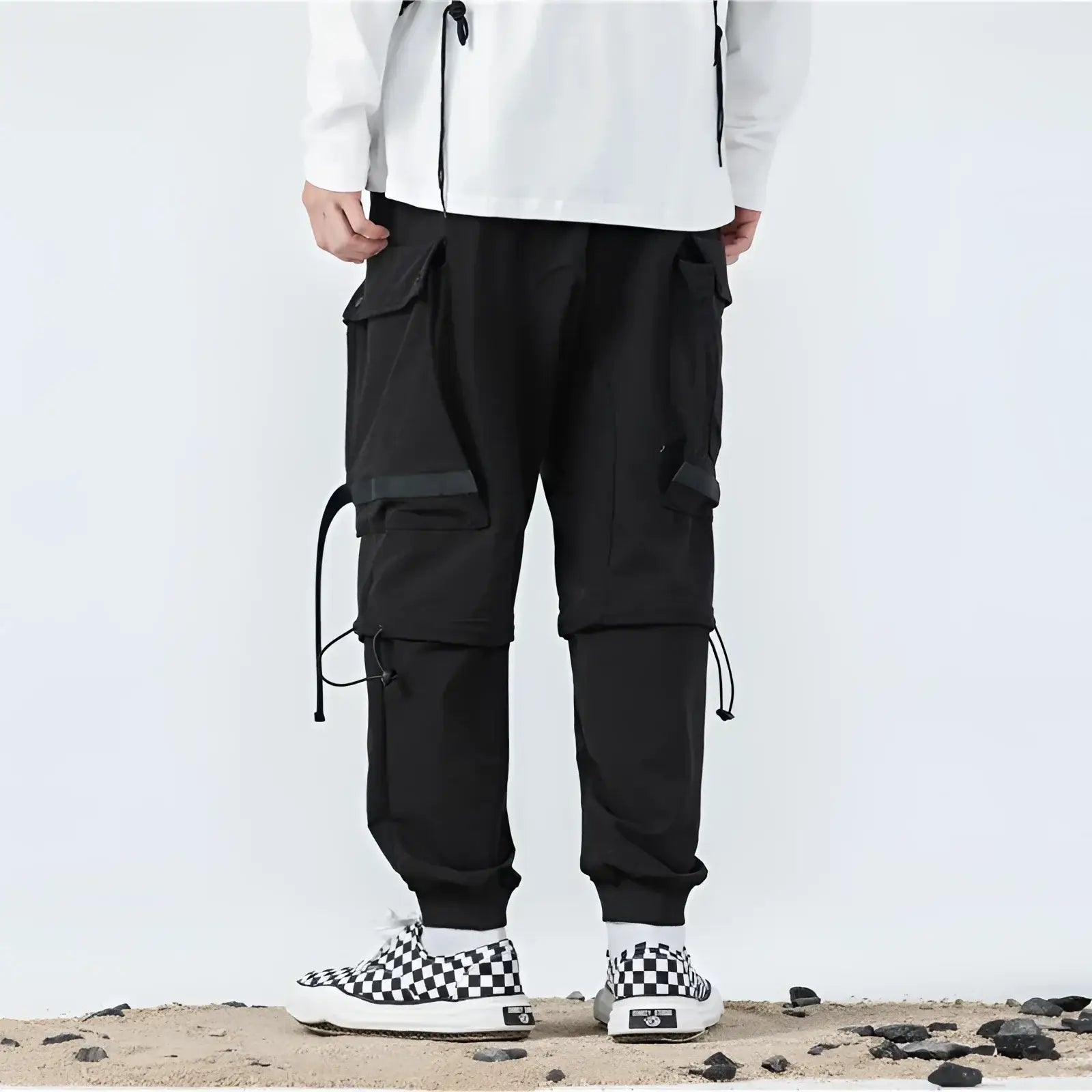 Techwear Drawstring Cargo Pants - Fuga Studios