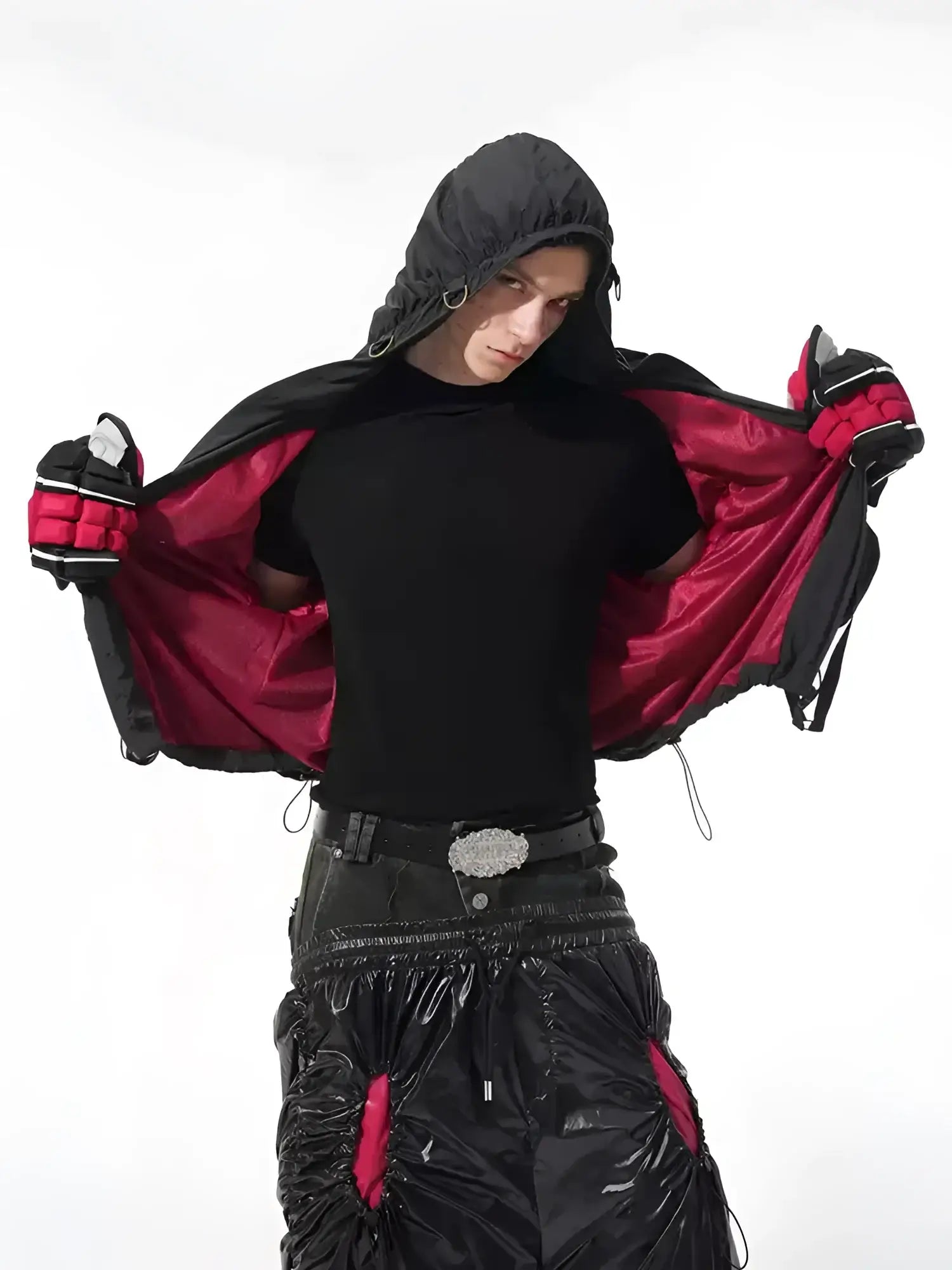 Techwear Ruched Tactical Windbreaker - Fuga Studios