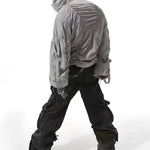 Techwear Ruched Tactical Windbreaker - Fuga Studios