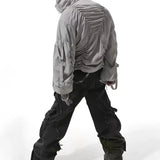 Techwear Ruched Tactical Windbreaker - Fuga Studios