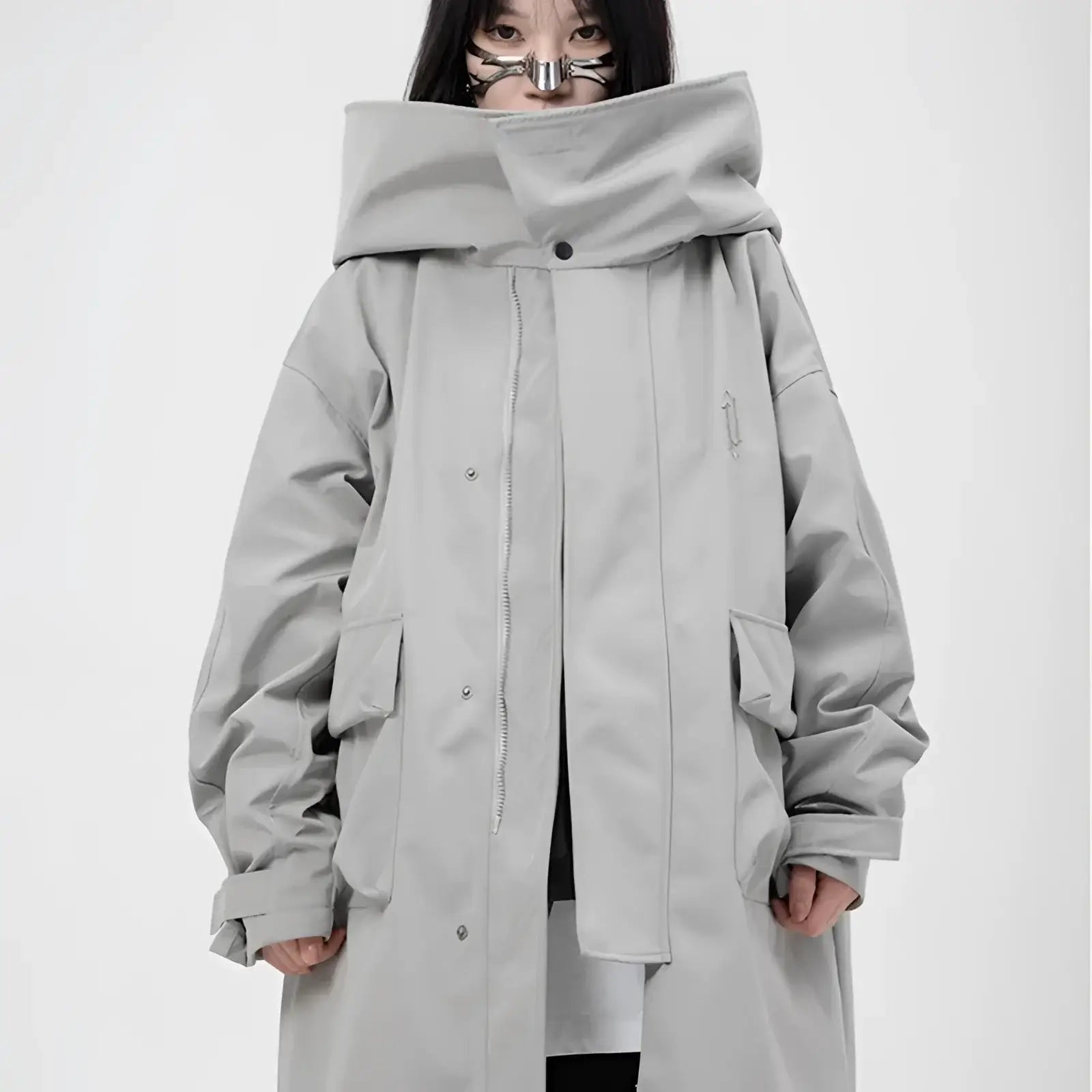 Techwear Tempest Turtleneck Coat - Fuga Studios