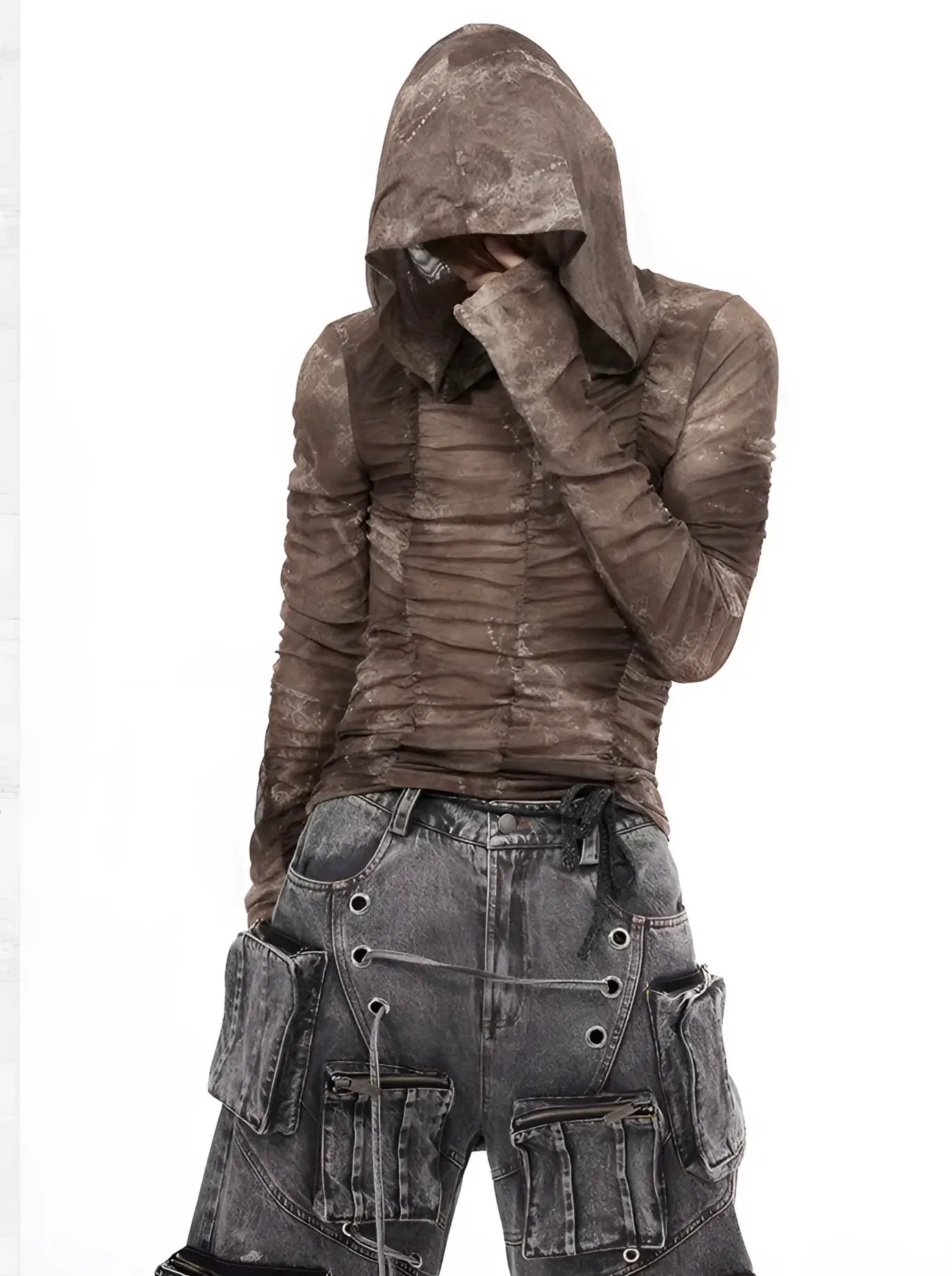 Warcore Distressed Tactical Hoodie - Fuga Studios