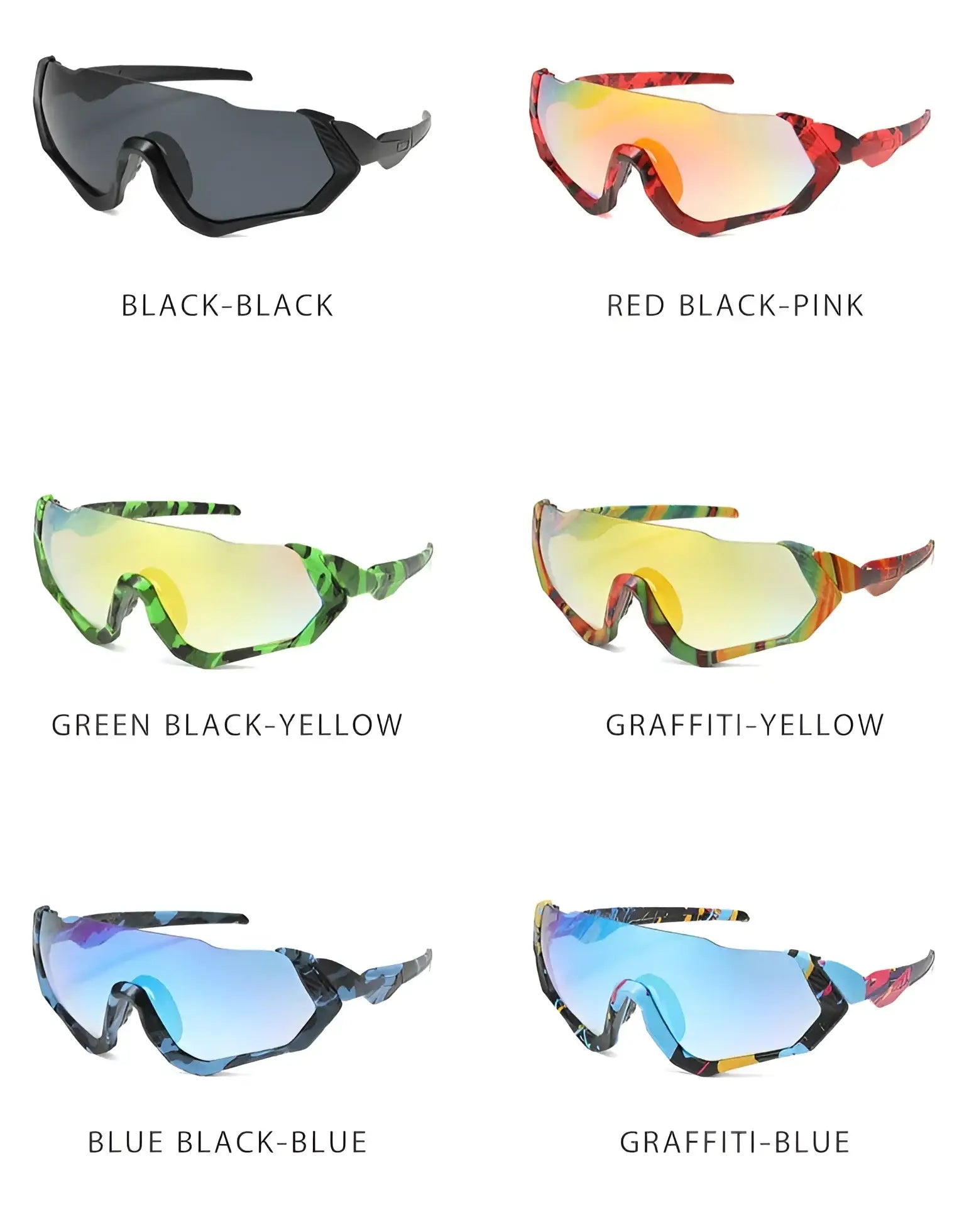 Y2K Sport Camouflage Sunglasses - Fuga Studios