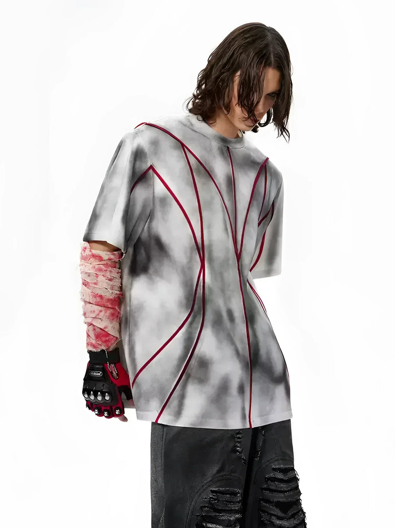 Business Goth Style – Opium Cloud Linear Shirt | Fūga Studios