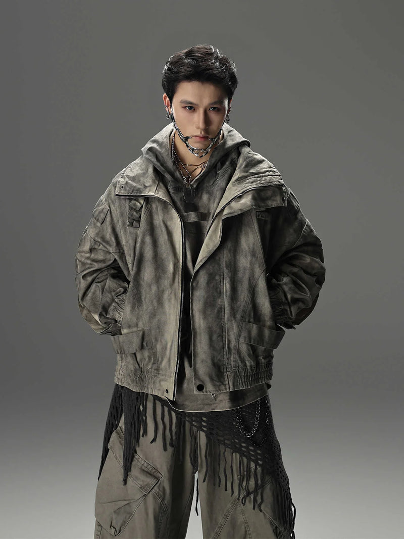 Japanische Outdoor-Marken – Opium Acid-Wash Cropped Denim Jacket | Fūga Studios