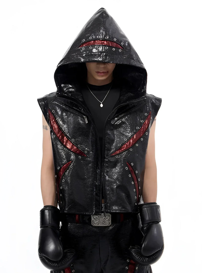 All Black Goth Outfit – Opium Cyberpunk Leather Set | Fūga Studios