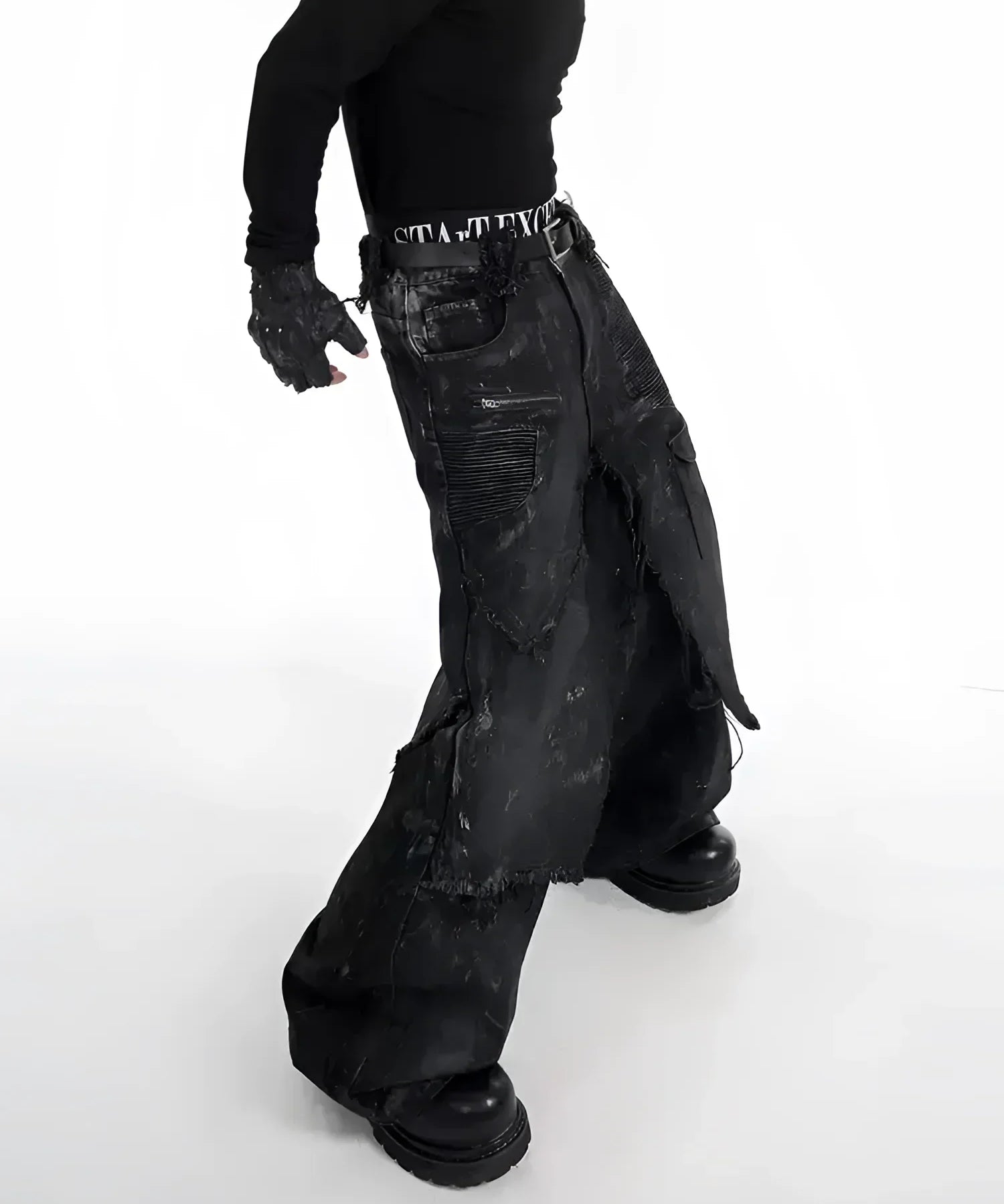 Korean Tomboy Fashion — Oversized Wide-Leg Denim Styling