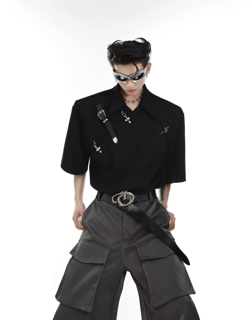 1970s Goth Fashion – Opium Harness Shirt | Fūga Studios