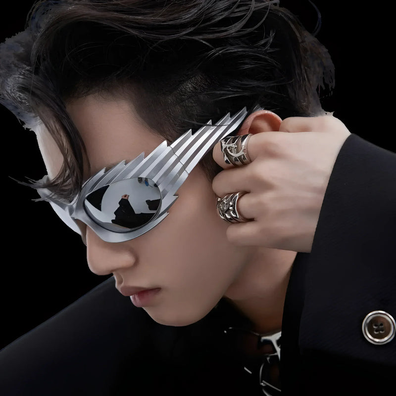 Gothic Vampire Fashion – Opium Sawtooth Sunglasses | Fūga Studios
