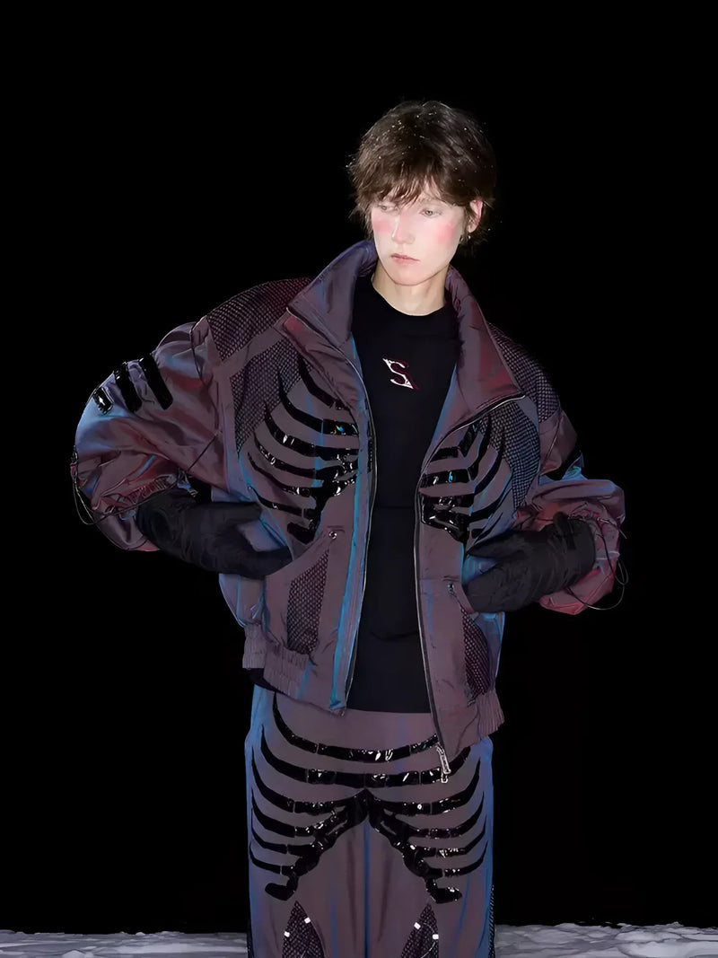 Visual Kei Fashion – Opium Skeleton Mesh Jacket | Fūga Studios