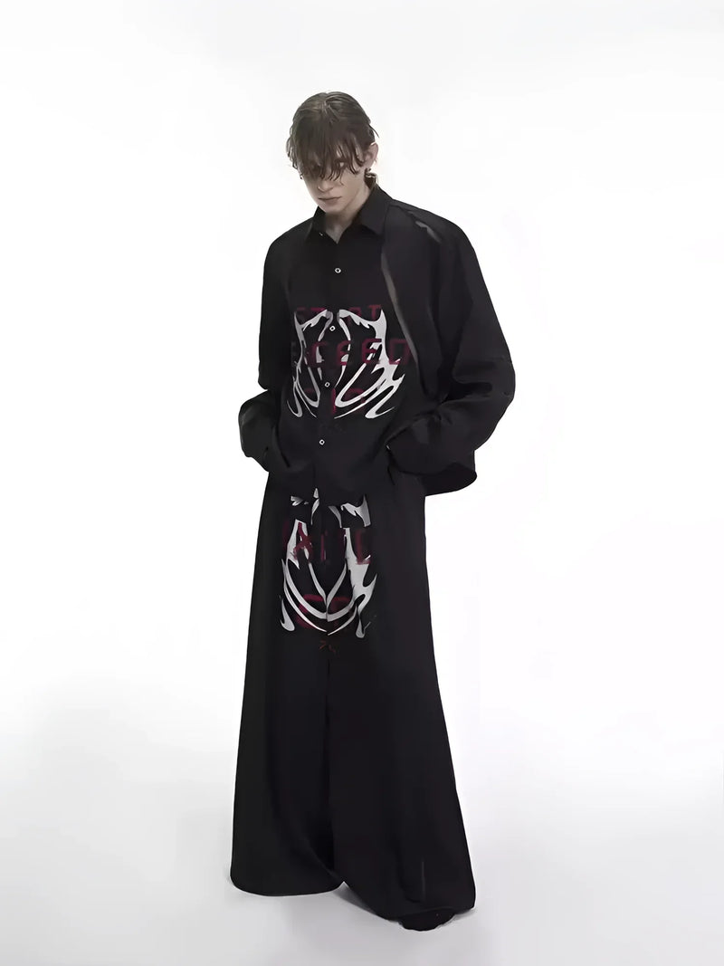 80s Goth Fashion – Opium START EXCEED Tribal Shirt | Fūga Studios