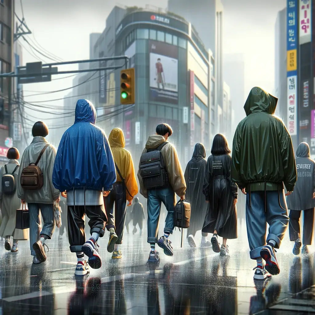 Regenfeste Koreanische Streetwear 2025