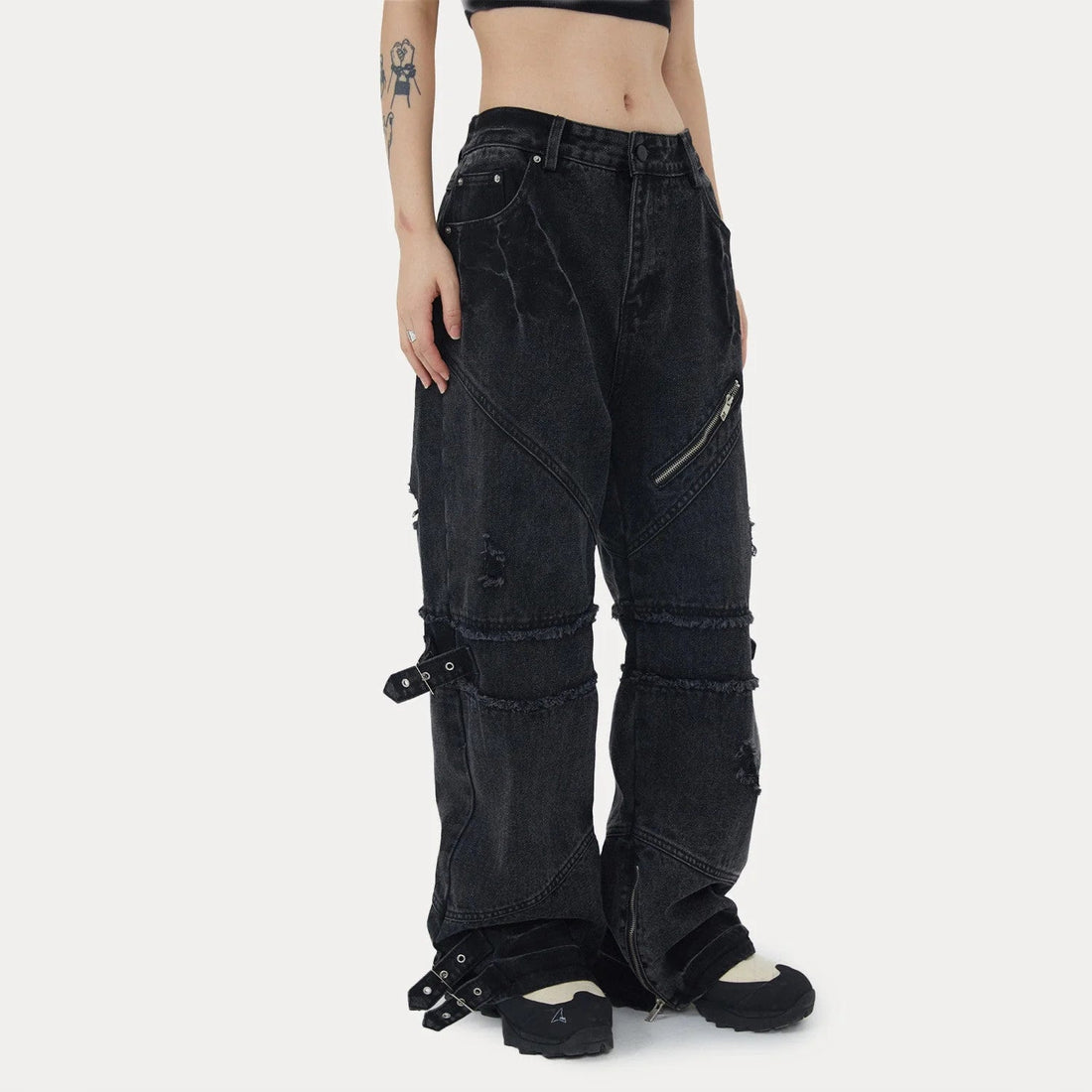 goth rave pants