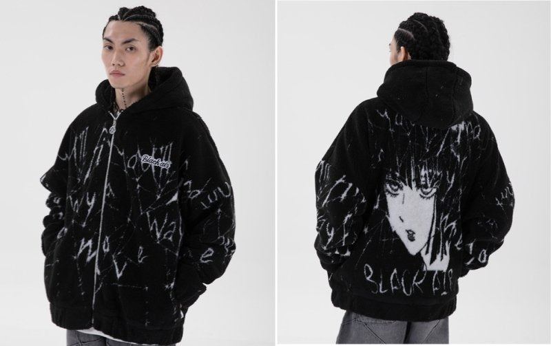 Japanische Streetwear Fleece Jacken 2024: Kuschelig trifft auf Kawaii