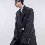 Opium Shoulder Padded Woolen Coat