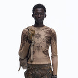 Opium Grunge Print Longsleeve Top