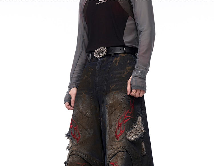 Opium Convertible Flame Jeans