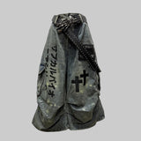 Gothic Y2K Kanji Chain Shorts