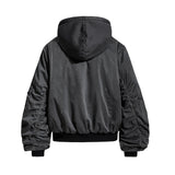 Techwear Hooded Bomber Jacket