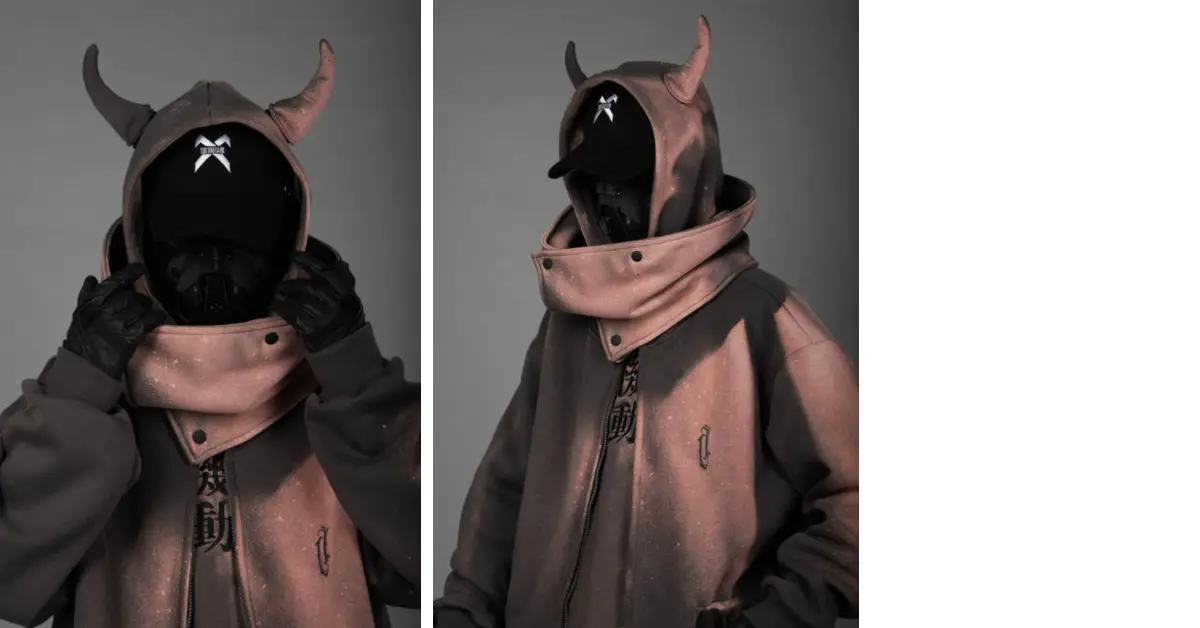 Techwear "Devil Horns" detaljjakke