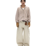 Businesscore Cable-Knit Zip Cardigan