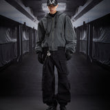 Techwear Hooded Bomber Jacket