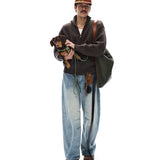 Businesscore Cable-Knit Zip Cardigan