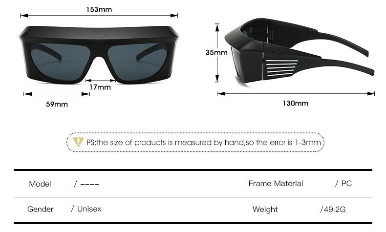 Y2K Large Rim Sunglasses