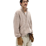 Businesscore Cable-Knit Zip Cardigan